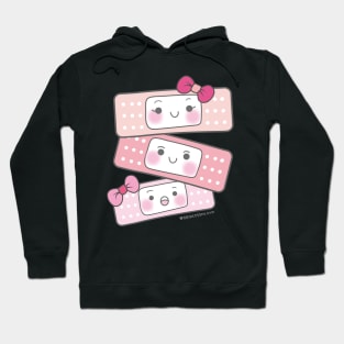 cute band aid, bandaid cartoon Hoodie